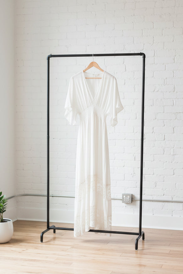 Clothing Long Sleeve Beach Bohemian Dresses Ladies O Neck Floral Maxi Casual Boho Dress With Kimono Sleeve