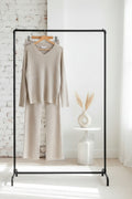 Ribbed Knit Lounge Set – LÁVINE™ Cozy Two-Piece Outfit for Women