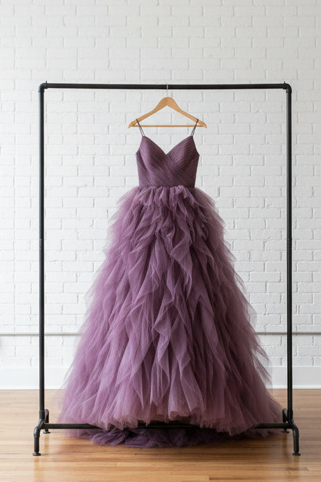 Blush Pink Mesh Long Dress Evening Gown Prom