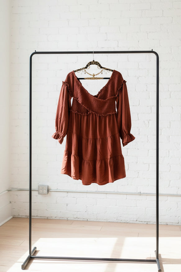 Boho Crisscross Off Shoulder Mini Dress